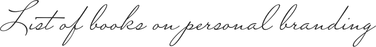 List of books on personal branding